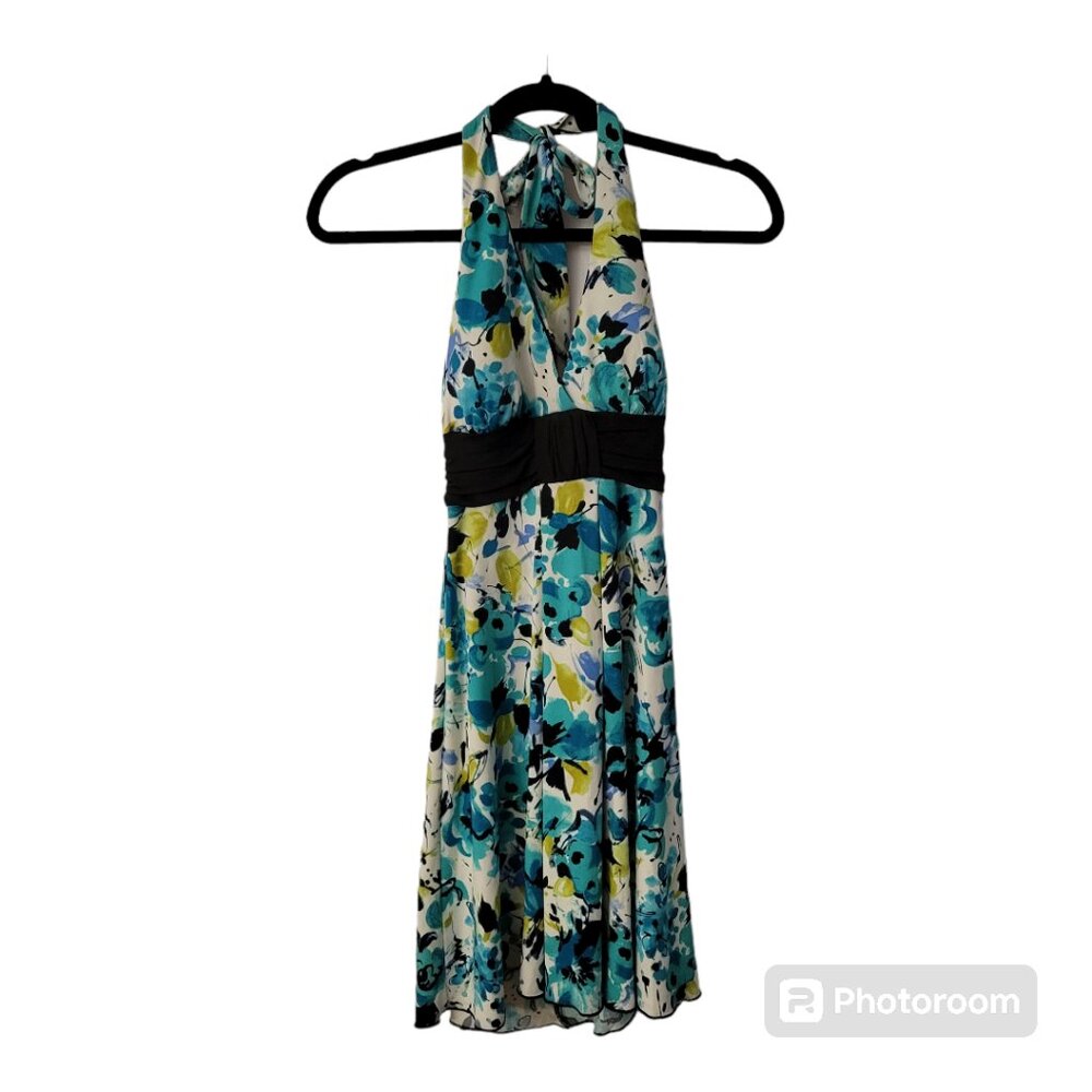 Speechless Floral Print Halter Dress
